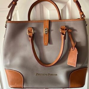 Dooney & Bourke Gray and Brown Tote